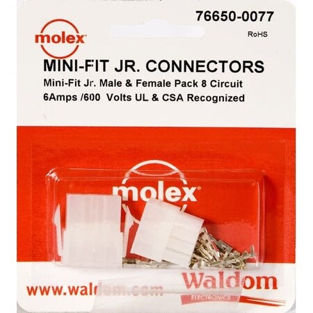 Molex Mx Mini-Fit Conn.8Ckt Plg/R WMF3904PRT
